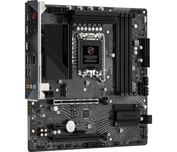 ASROCK Płyta główna Z790M PG Lightning/D4 S1700 4DDR4 HDMI M2 mATX - 1084687 - zdjęcie 2